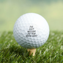 Golfer Humor Gift - Funny Lost Ball Custom Name