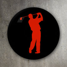 Golfer Vermelho em Preto