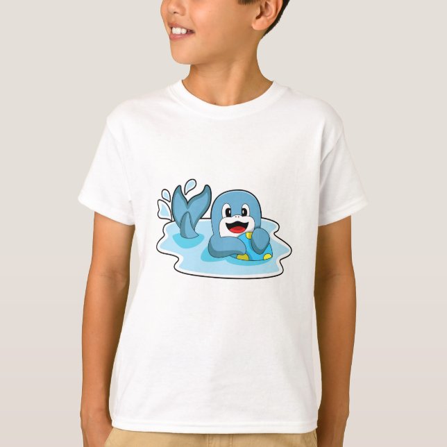 Golfinho com polo aquático (Frente)