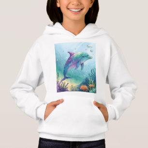 golfinho pintado à aquarela