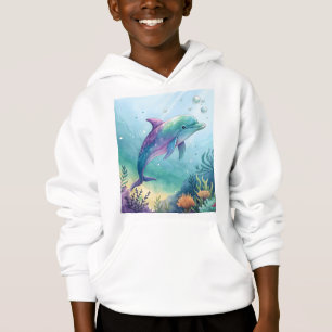 golfinho pintado à aquarela