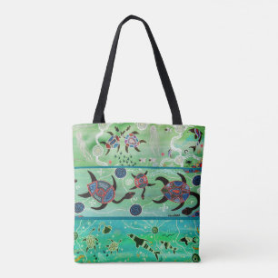 Golfinhos e Tartarugas - Saco de Tote Original