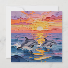 Golfinhos Impasto e Ondas do Oceano