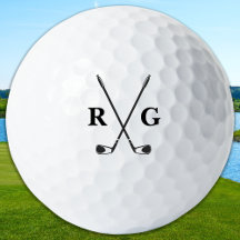 Golfista Personalizado Personalizado 2 Iniciais Mo