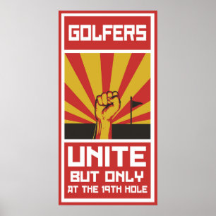 Golfistas Unite Poster