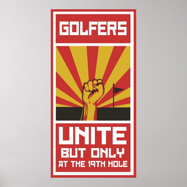 Golfistas Unite Poster (Frente)