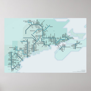 Golfo de Maine 20 x 30 Poster