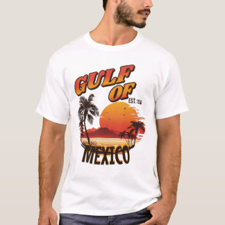 Golfo do México - Camiseta México Presente para o