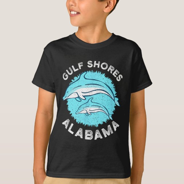 Golfo Shores Alabama Camisa Golfinhos Amantes (Frente)