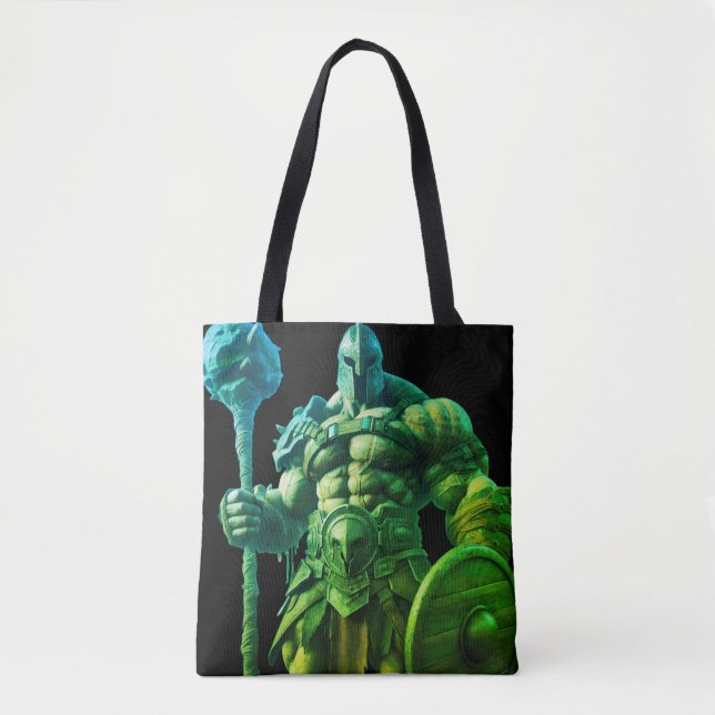 Goliath With a Spiked Club on a Reusable Tote Bag (Frente)