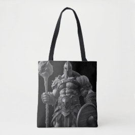 Goliath With a Spiked Club on a Reusable Tote Bag