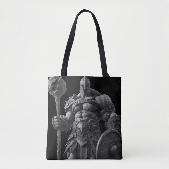 Goliath With a Spiked Club on a Reusable Tote Bag (Frente)