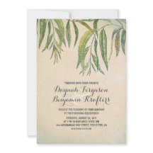 Goma-árvore deixa convites elegantes para casament