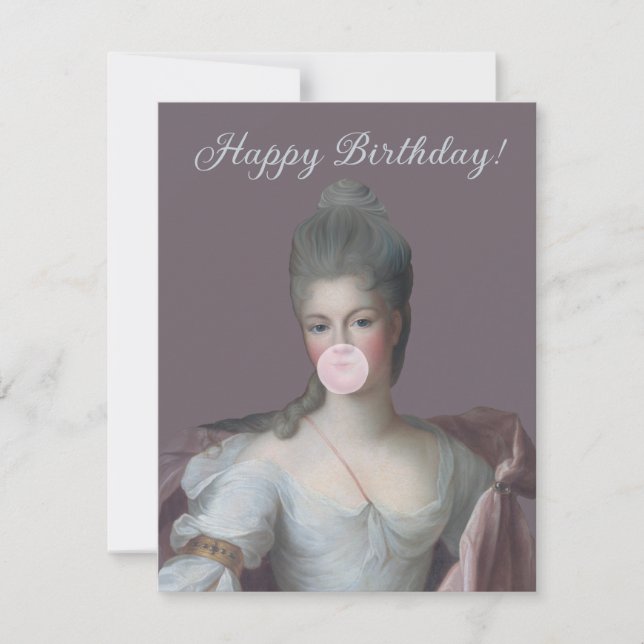 Goma-bolha Diva soprando uma pastilha elástica ros (Frente)