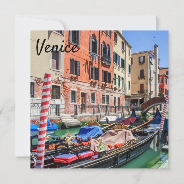 Gôndola tradicional em Veneza (Frente)