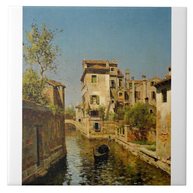 Gondoleiro em um Canal Veneziano (Frente)