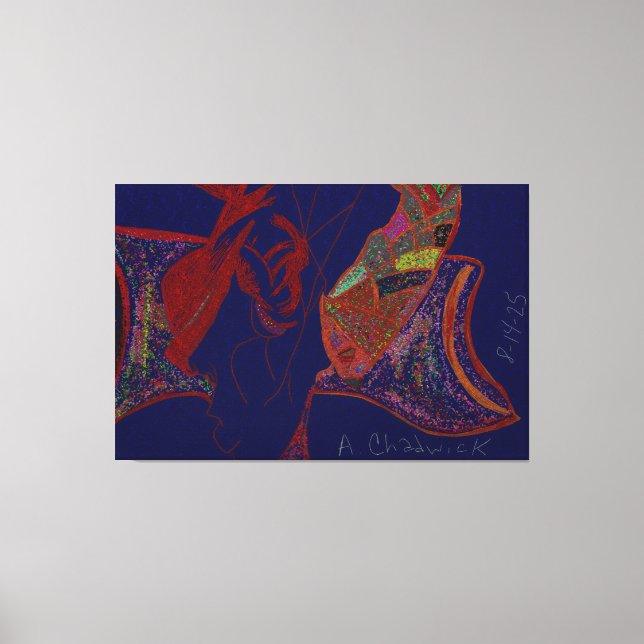 Good Fortune and Happiness Stretched Canvas Print (Frente)