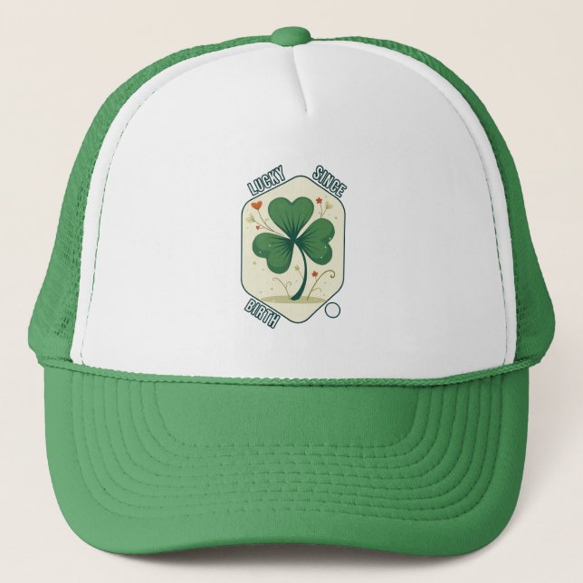 Good Luck Shamrock St Patrick’s Day - boné (Frente)