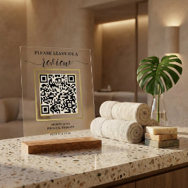 Google Review QR Code Sign - Empresa personalizada
