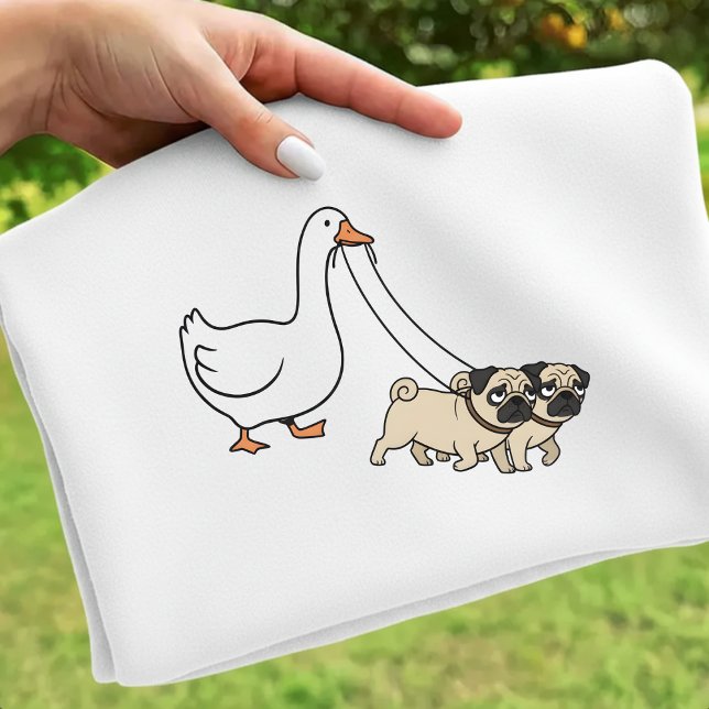 Goose and Dogs Tee Funny Pug Mom   (Criador carregado)