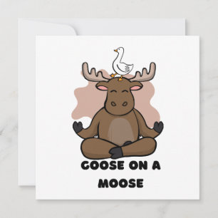 Goose em um Animal Moose Engraçado