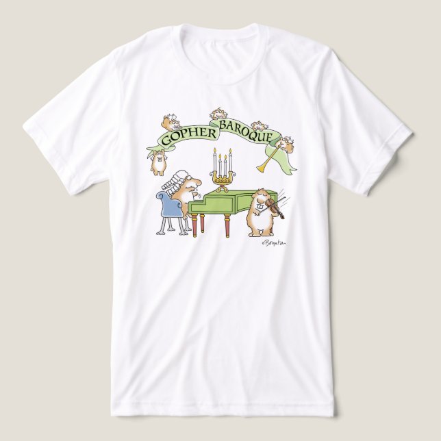 GOPHER BAROQUE por Sandra Boynton T-Shirt (Design frontal)