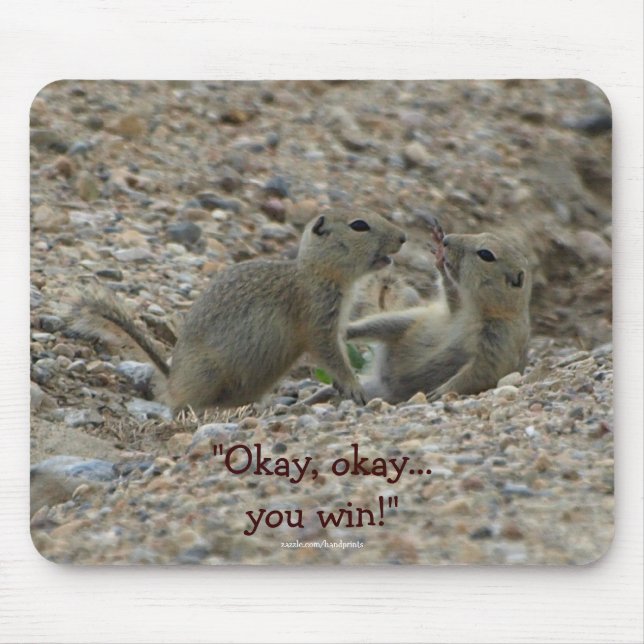 Gophers Engraçados, Prairie Cães Selvagem Mousepad (Frente)