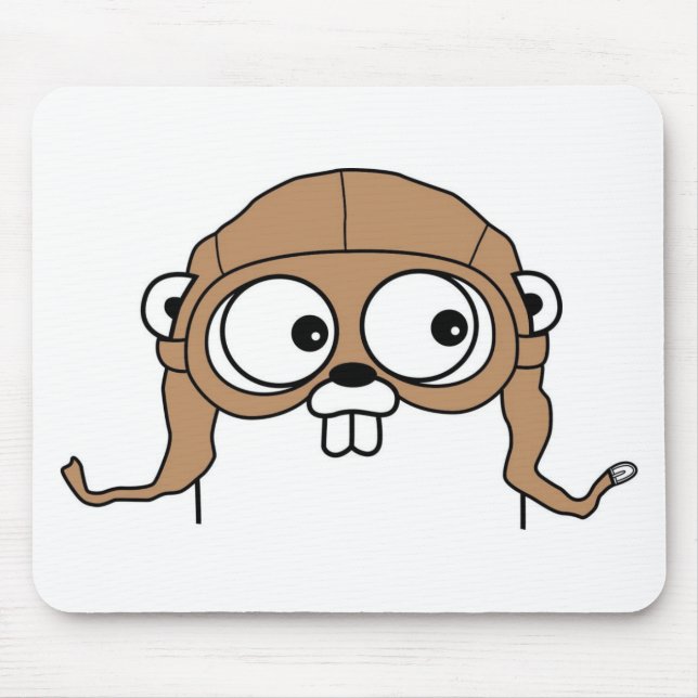 Gordon o Gopher Mousepad de Golang (Frente)