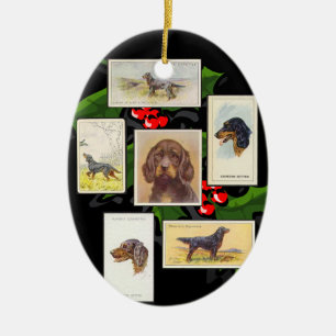 Gordon Setter Cigarette Cards Enfeites de natal