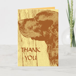Gordon Setter Obrigado Cartão de Nota