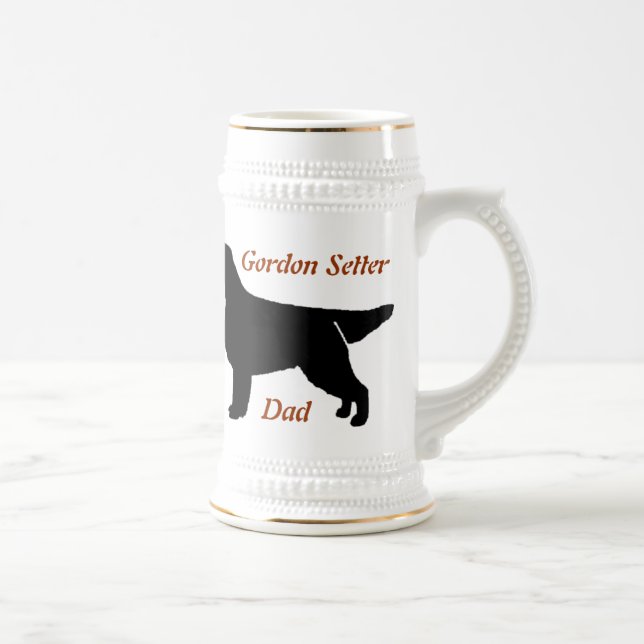 Gordon Setter Pai Cerâmica Caneca de cerveja (Direita)