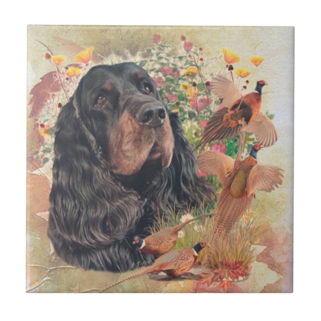 Gordon Setter Tapeçaria Café Mug Travesseiro decor (Frente)