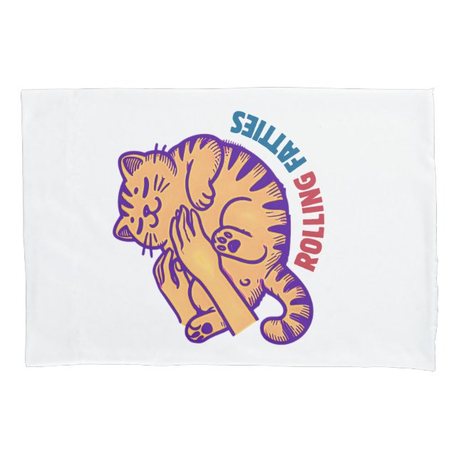 Gorduras Roladas Gato Engraçado Gato Gato Gato Gat (Frente)