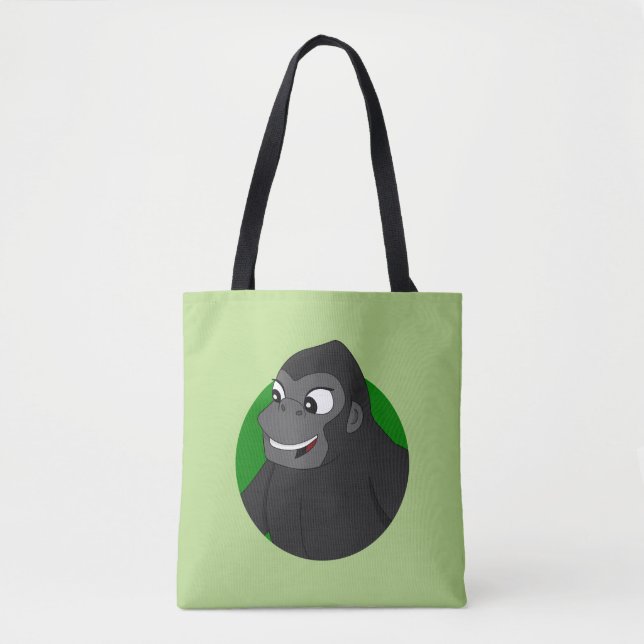 Gorilla Cartoon Tote Bag (Frente)