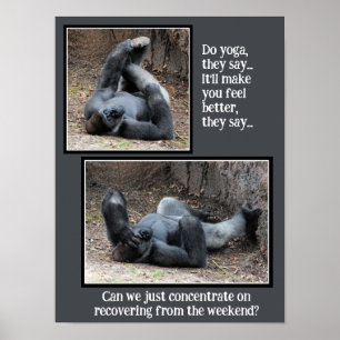 Gorilla Engraçado, Poster de Festa de Fim de Seman