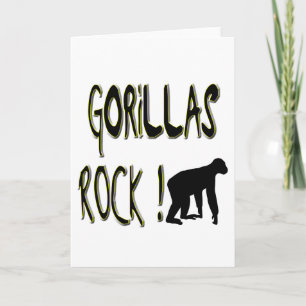 Gorillas Rock! Cartão
