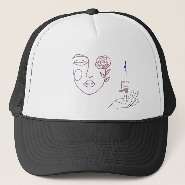 Gorra com Rosto de Garoto Gráfico – Boné Minimalis (Frente)