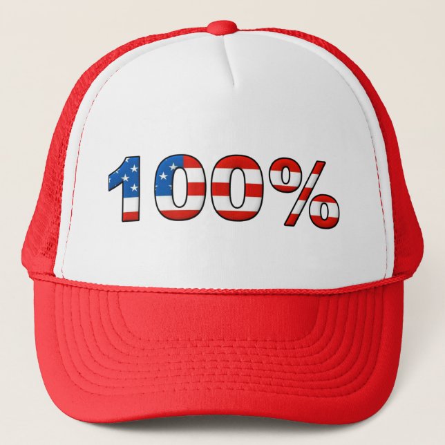 Gorra de caminhoneiro de boné de beisebol 100% ame (Frente)