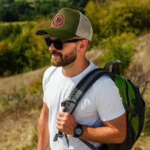 Gorro com remendo de couro personalizado para viaj