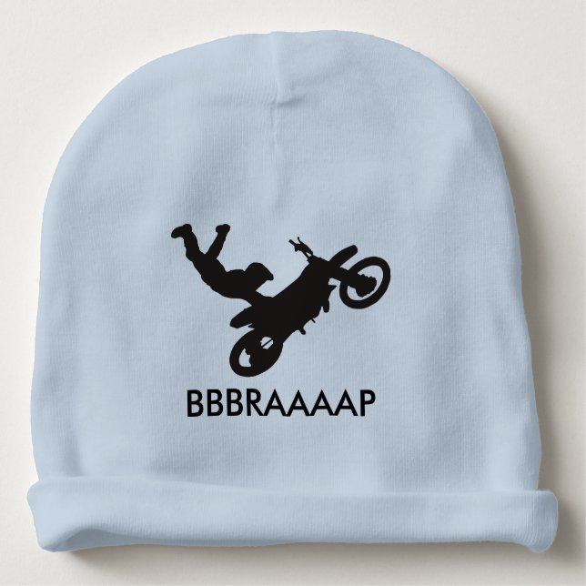 Gorro Para Bebê Beanie do bebê da bicicleta da sujeira (Frente)