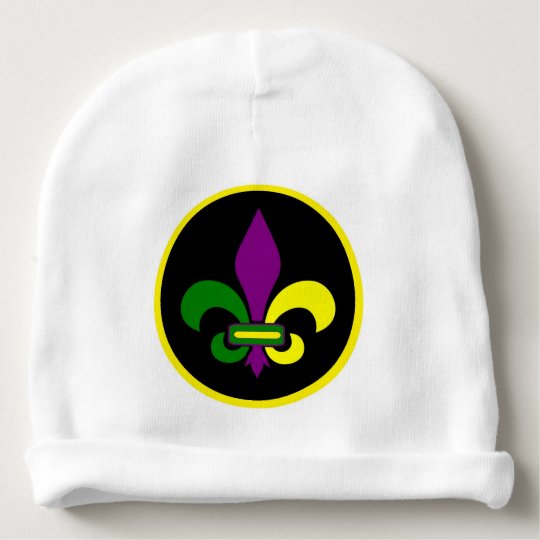 gorro para bebê flor de lis do chapéu do carnaval flor de lis do