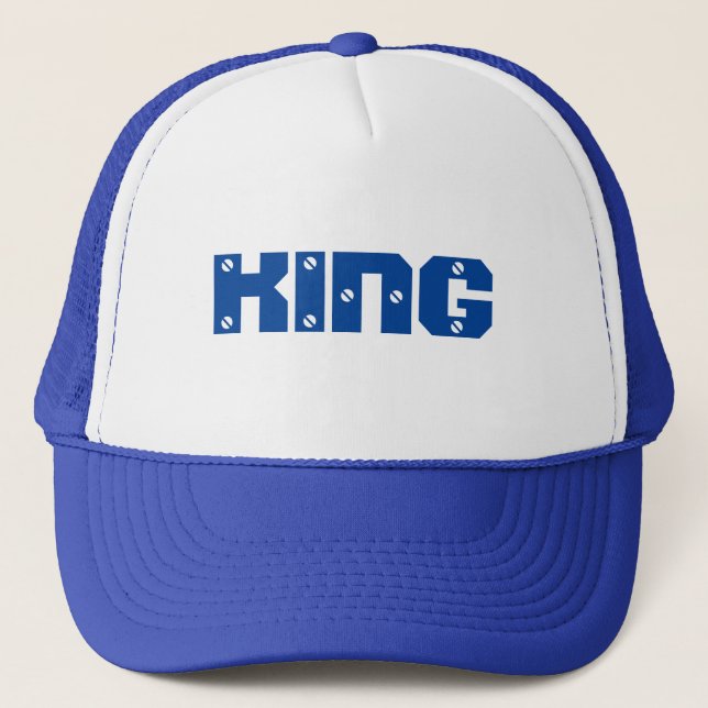 Gorro Rei Boné de Caminhoneiro com Texto Personali (Frente)