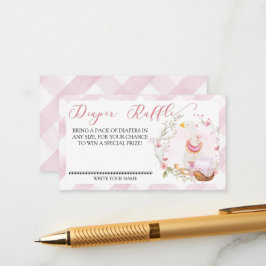 Góso Menino - Cartão de Inserção de Raffle Fralda