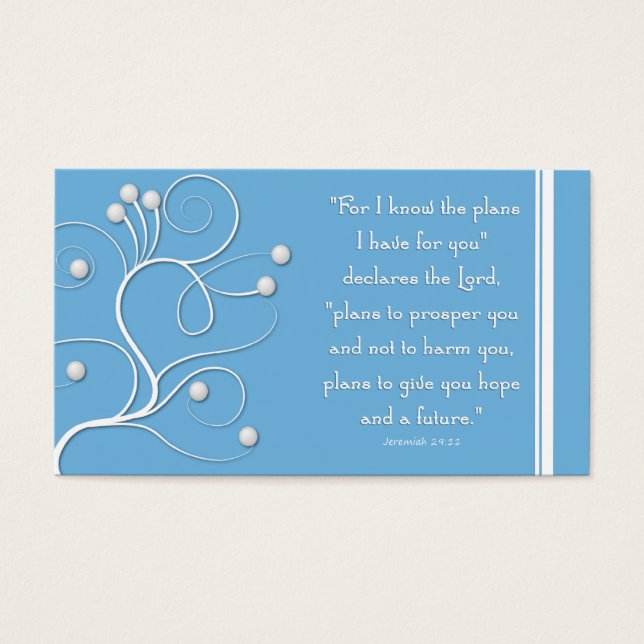 Gospel Tract Plan de Salvação Blue Swirl (Frente)