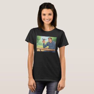 Gosto Como as mulheres de frango, camiseta preta