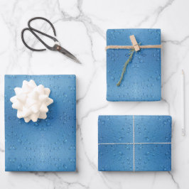 Gotas de Água Contra o Céu Azul