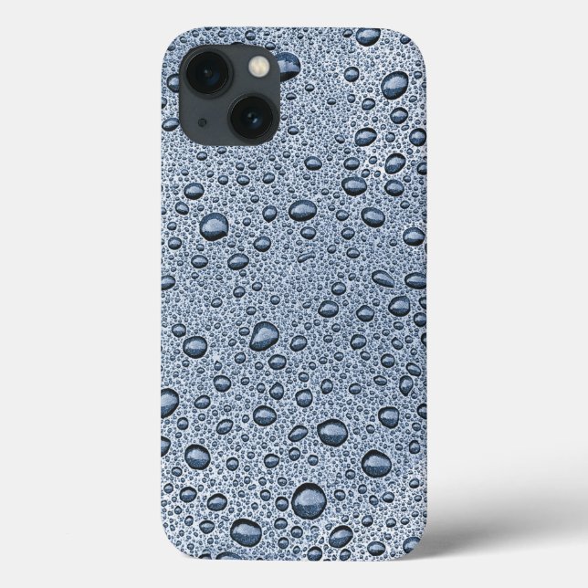 Gotas de água de cinza de Gunmetal - capas de ipho (Verso)