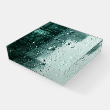 Gotas de Água em Papel de Vidro