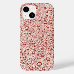Gotas de água laranja pêssego