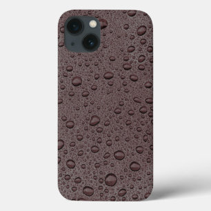 Gotas de água marrom marrom capas de iphone de ga